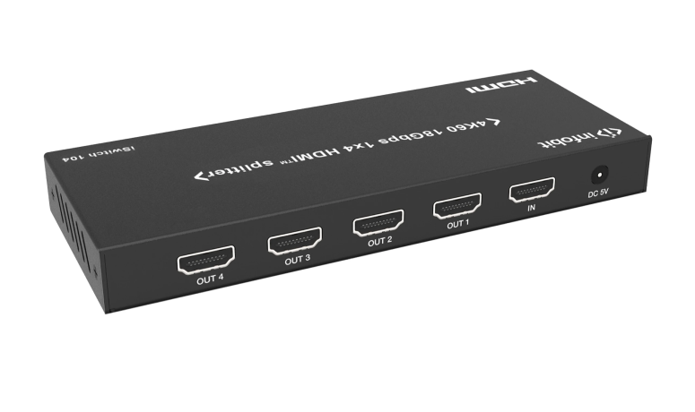 Сплиттер Infobit iSwitch 104 4K60 18Gbps 1x4 HDMI splitter, smart EDID